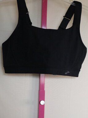Brooks, Moves With Me, Convertible Sports Bra NWTs 36D - Black